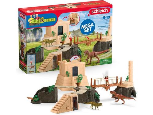 schleich DINOSAURS Dino Tempel Verovering MEGASET - 42656, Huis en Inrichting, Woonaccessoires | Overige, Zo goed als nieuw, Verzenden