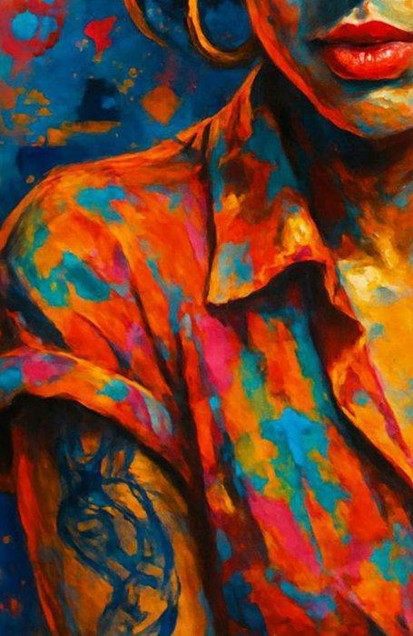 Favialis Dias (XXI) - Amy Winehouse, Antiek en Kunst, Kunst | Schilderijen | Modern
