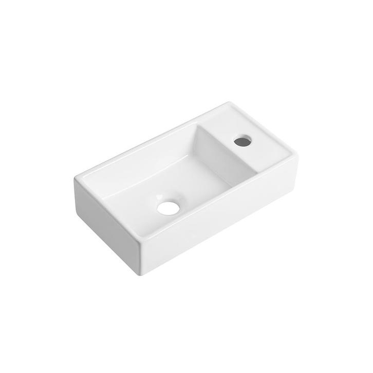 Fontein Ora 41x22x10cm glans wit rechts, Doe-het-zelf en Verbouw, Sanitair, Verzenden