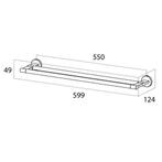 Tiger Noon Handdoekrek dubbel - Zwart Tweede kans -  –, Huis en Inrichting, Verzenden, Nieuw