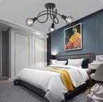 Industriële 3-lichts Plafondlamp – Zwart Aluminium Kooi Desi, Verzenden, Nieuw