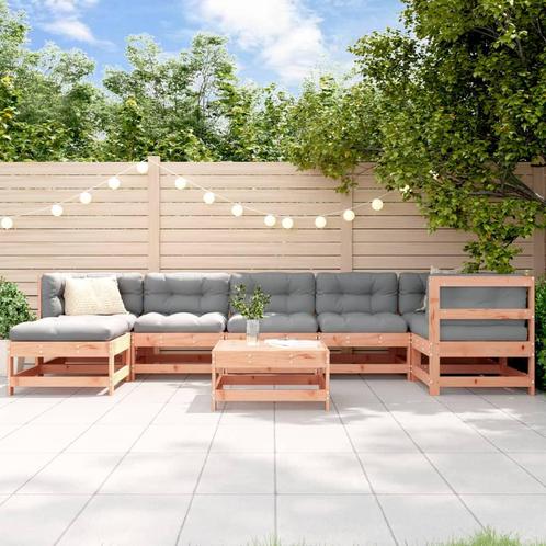 vidaXL 8-delige Loungeset massief douglashout, Tuin en Terras, Tuinsets en Loungesets, Loungeset, Nieuw, 8 zitplaatsen, Verzenden