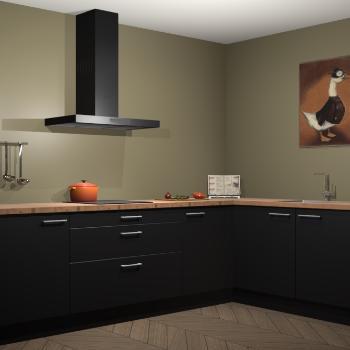 Zwarte keuken Canberra 28615, Huis en Inrichting, Keuken | Complete keukens, Verzenden