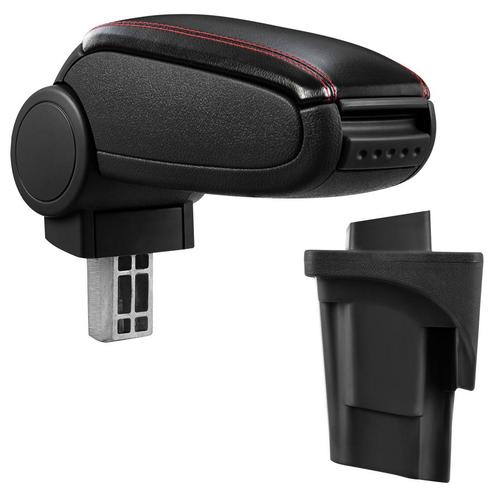 Armsteun-Seat Leon 1P-2005-2012-kunstleer-zwart+rood stiksel, Auto-onderdelen, Interieur en Bekleding, Nieuw, Verzenden