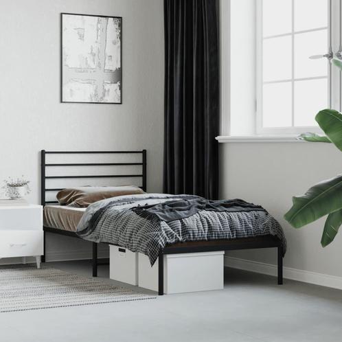 Bedframe Metaal Zwart 90x200 | Tweedekansje | Ruimtebespa..., Huis en Inrichting, Slaapkamer | Bedden, 90 cm, 200 cm, Zwart, Nieuw