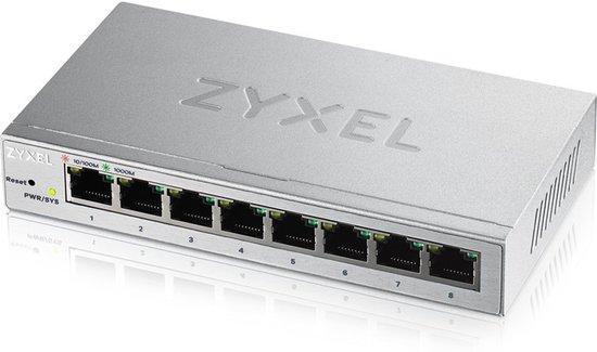 Desktop Switch ZyXEL GS1200-8-EU0101F 16 Gbps LAN RJ45 x 8, Computers en Software, Routers en Modems, Nieuw, Verzenden