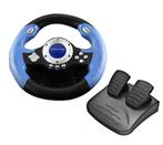 Piranha Xtreme Stuur Blauw Met Pedalen - PS2 PS2, Ophalen of Verzenden, Zo goed als nieuw, PlayStation 2