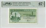 1979 Suriname P 116e 1 Gulden Pmg 67 Epq, Postzegels en Munten, Verzenden