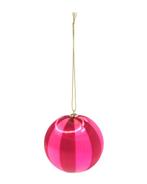 HEMA Kerstbal 6.9cm satijn rood-lila 3+1 gratis met HP, Diversen, Kerst, Verzenden, Nieuw