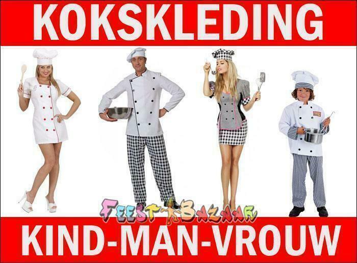 Kokskleding Carnaval Kokspakken Koksjurk Kokspakje Feest, Kleding | Dames, Carnavalskleding en Feestkleding, Kleding, Nieuw, Carnaval