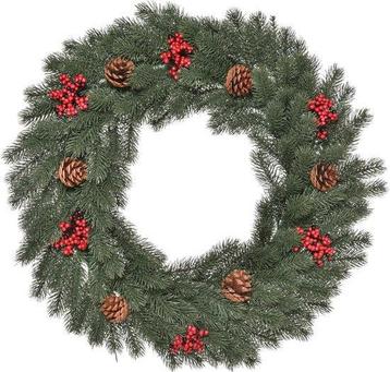 2dekans | HOMCOM Kerstkrans met sieraden 830-372 beschikbaar voor biedingen