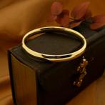 Gouden slavenarmband | Ø 61 mm (tijdloos sieraad), Sieraden, Tassen en Uiterlijk, Armbanden, Ophalen of Verzenden, Gebruikt, Overige kleuren