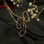 Gouden Venetiaanse schakel ketting | 45,5 cm, Goud, Gebruikt, Ophalen of Verzenden, Overige kleuren