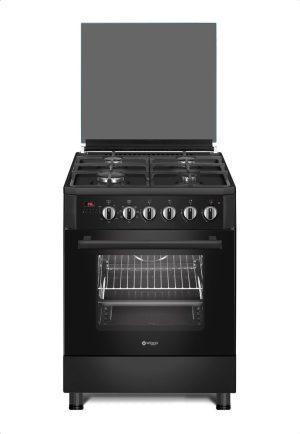 €449 WIGGO WO-E609R(BB) SERIE 9 - GASFORNUIS -ZWART, Witgoed en Apparatuur, Fornuizen, Ophalen of Verzenden