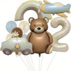 Ballon pakket Happy Second Birthday Bear 12-delig, Overige typen, Verzenden, Jongen of Meisje, Nieuw