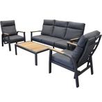 Kota stoel bank loungeset verstelbaar 4 delig antraciet, Tuin en Terras, Tuinsets en Loungesets, Ophalen of Verzenden, Nieuw, Aluminium