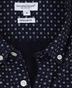 2dekans | McGregor Indigo Overhemd Heren Navy – Regular Fit, Ophalen of Verzenden, Zo goed als nieuw, McGregor