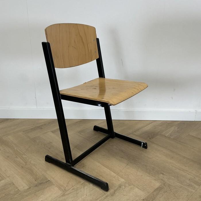 Eromes schoolstoel / stapelstoel zithoogte 46 cm, beuken -, Huis en Inrichting, Stoelen, Eén, Zwart, Gebruikt, Hout, Ophalen of Verzenden