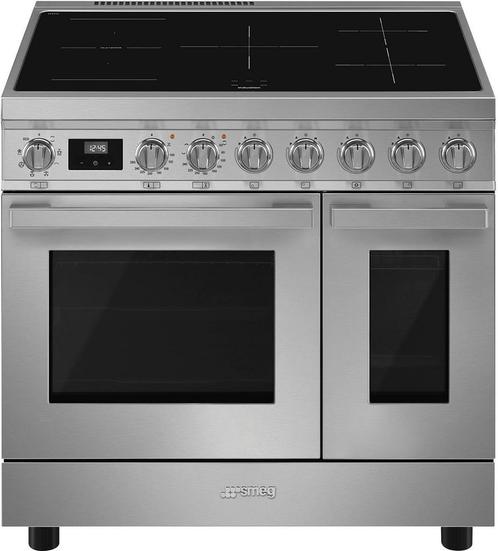 Smeg CPF92IMX inductie fornuis - rvs - dubbele oven - Portof, Witgoed en Apparatuur, Fornuizen, 60 cm of meer, Vrijstaand, 5 kookzones of meer