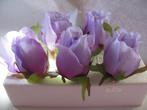 Roosjes 5-6cm. zijde best quality purple 2 tone10 st roos, Ophalen of Verzenden, Nieuw