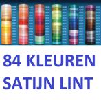 Satijn lint in 84 kleuren, Nieuw, Ophalen of Verzenden, Lint, Band of Elastiek