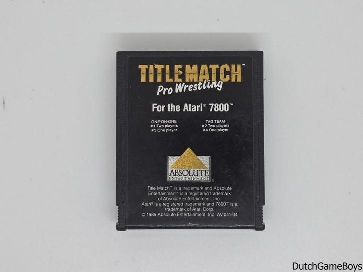 Atari 7800 - Title Match Pro Wrestling, Spelcomputers en Games, Games | Atari, Gebruikt, Verzenden