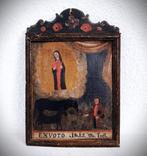 Votiefgeschenk - Hout - 1800-1850 - Ex Voto Maagd Maria,, Antiek en Kunst
