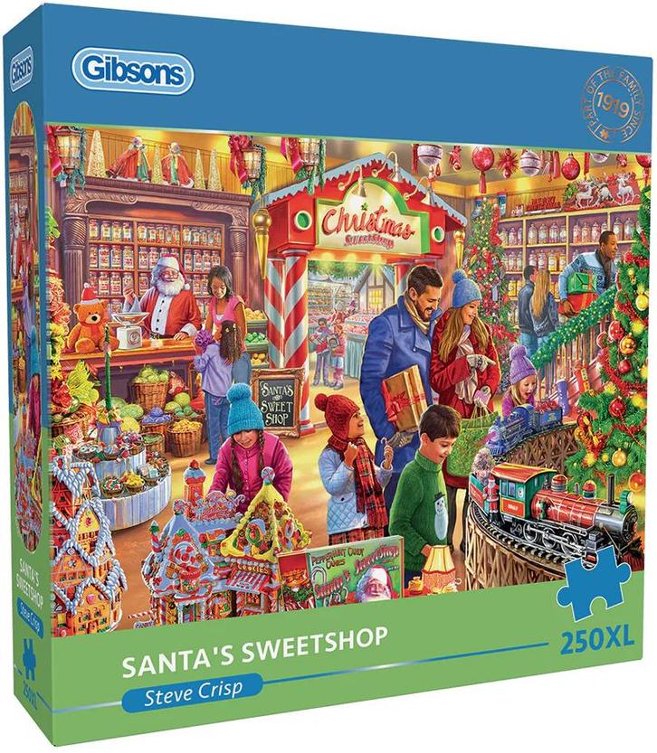 Santas Sweetshop Puzzel (250 XL stukjes) | Gibsons -, Hobby en Vrije tijd, Denksport en Puzzels, Nieuw, Verzenden