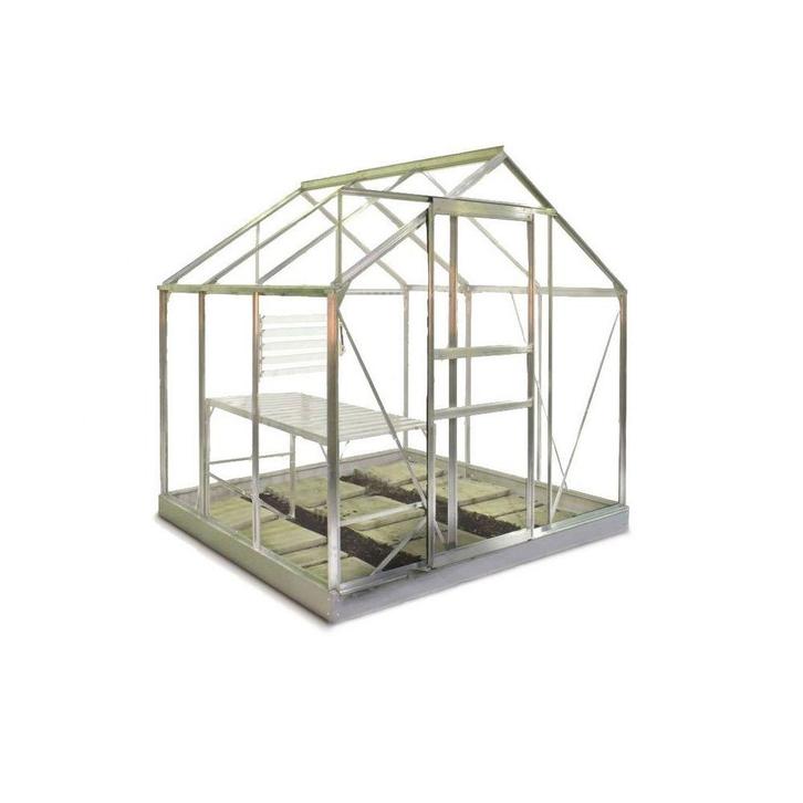 Halls Popular 66 tuinkas - blank aluminium, Tuin en Terras, Kassen, Nieuw, Verzenden