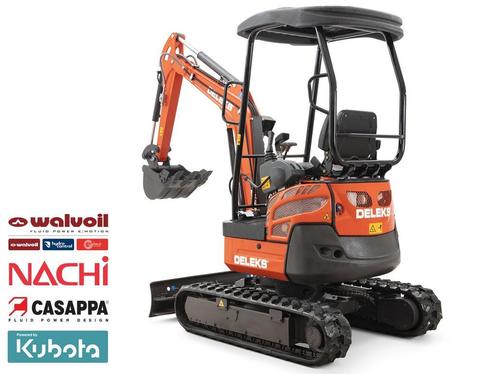 DELEKS® M180 Minigraafmachine Minigraver 1.8T KUBOTA D-902, Zakelijke goederen, Machines en Bouw | Kranen en Graafmachines, Graafmachine