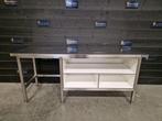 Werkbank | trespa | RVS | 200cm, Gebruikt, RVS Meubilair