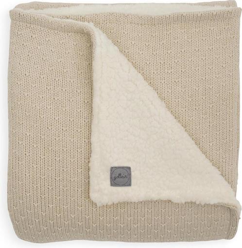 Jollein Wieg deken Bliss knit teddy 75x100cm nougat, Huis en Inrichting, Slaapkamer | Matrassen en Bedbodems, Verzenden
