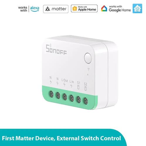 SONOFF MINI Extreme Wi-Fi Slimme Schakelaar (Matter-onderste, Hobby en Vrije tijd, Elektronica-componenten, Verzenden