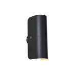 Moderne wandlamp zwart 2-lichts - Gotthard, Verzenden, Nieuw, Modern