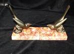 2 Mooie Boekensteunen met Vogels (Art Deco stijl) -