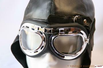 Goggles motorbril vliegeniersbril Steampunk remake nieuw