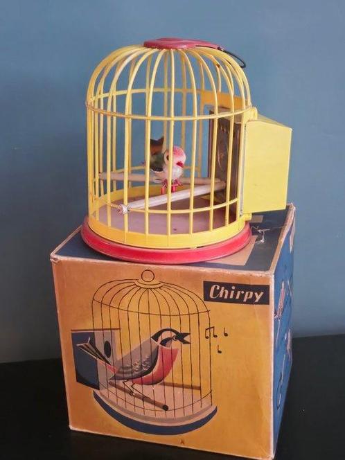 Biller Toy - Blikken speelgoed - Vogelkooi Baby Bird -, Antiek en Kunst, Antiek | Speelgoed