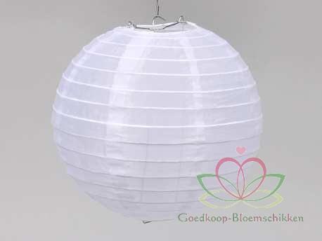 Lampion wit 20 cm. Bruiloft feestversiering Lampion, Hobby en Vrije tijd, Knutselen, Nieuw, Ophalen of Verzenden