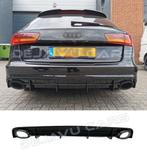 RS6 Look Diffuser voor Audi A6 C7.5 Facelift S line bumper, Nieuw, Achter, Bumper, Audi