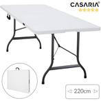 Buffettafel Tuintafel Wit Kunststof 220x70x72cm Opvouwbaar, Verzenden, Nieuw
