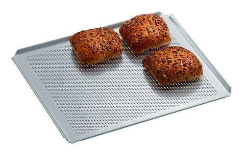 Bakplaat geperforeerd aluminium 2/3 | 4 zijden met opstaande, Zakelijke goederen, Horeca | Keukenapparatuur, Nieuw in verpakking