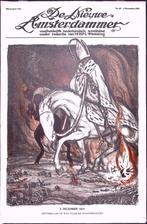 Sinterklaas als de Dood op slagveld op spotprent (Lithos), Antiek en Kunst, Verzenden