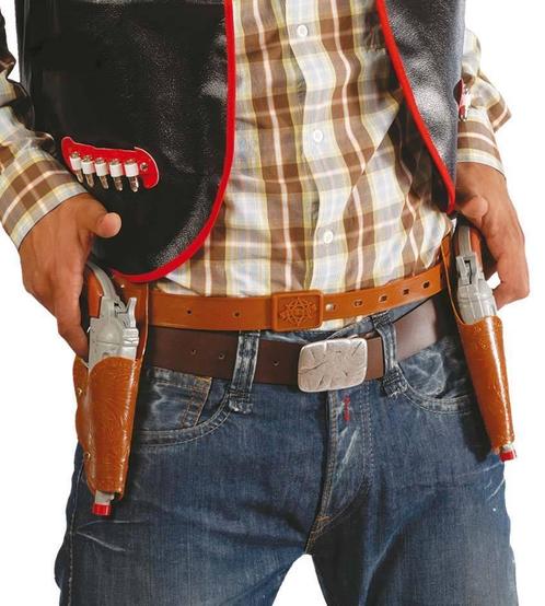 Cowboy Holsters met Pistolen, Hobby en Vrije tijd, Feestartikelen, Nieuw, Verzenden