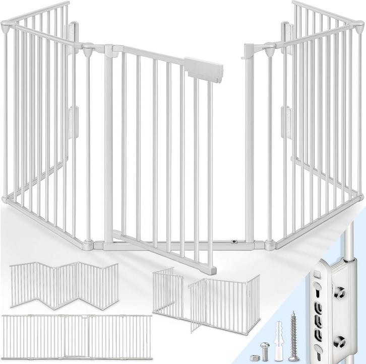 KIDUKU® Veiligheidshek metaal 360 cm | voor Huisdieren & Kin, Huis en Inrichting, Woonaccessoires | Overige, Zo goed als nieuw