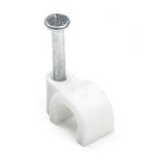 Kabelclip | Q-link | 5 mm (20 stuks, Rond, Wit), Doe-het-zelf en Verbouw, Elektra en Kabels, Verzenden, Nieuw