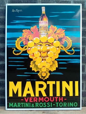 emaille bord Martini - vermouth & rossi - torino beschikbaar voor biedingen
