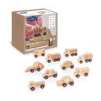 Guidecraft - 10 houten voertuigen (trucks), Kinderen en Baby's, Nieuw