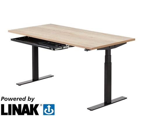 Linak DF2 elektrisch zit/sta bureau, 160x80cm, Zakelijke goederen, Kantoor en Winkelinrichting | Kantoormeubilair en Inrichting