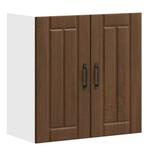 Keuken Wandkast 60 cm – Eiken Houtlook met Glazen Deuren, Verzenden, Nieuw