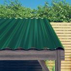vidaXL Dakpanelen 12 st 80x36 cm gegalvaniseerd staal groen, Doe-het-zelf en Verbouw, Dakpannen en Dakbedekking, Verzenden, Nieuw